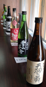 Sake Line-up: Tasting of different production methods
