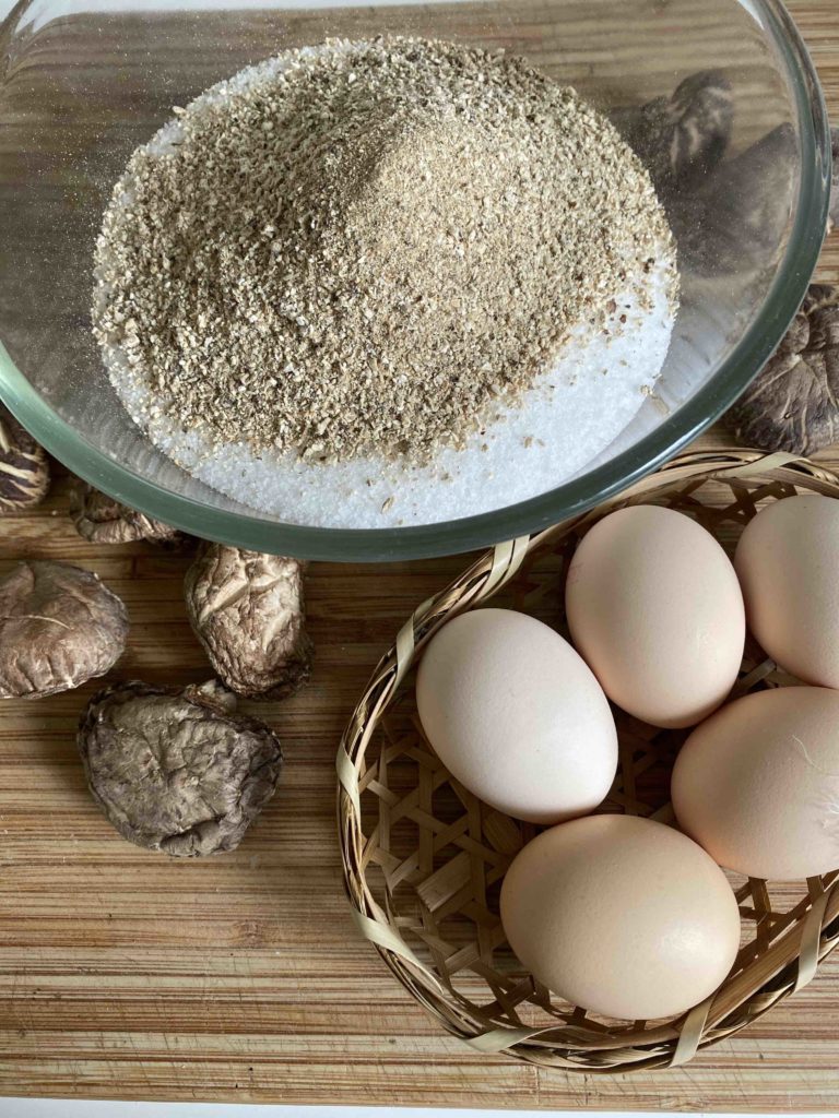 Zutaten für die Shiitake Eier