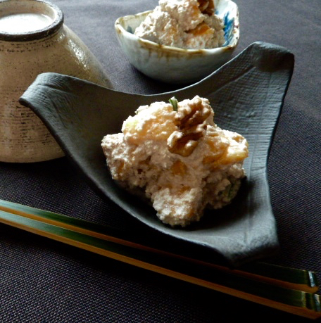 Kaki no Shira-ae: Persimmons in tofu sauce